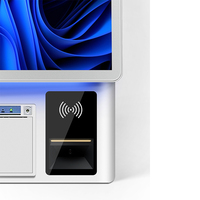 Terminal de paiement 21,5 pouces avec lecteur de codes-barres SDK, écran tactile capacitif, prise en charge multi-OS pour l'auto-service en supermarché