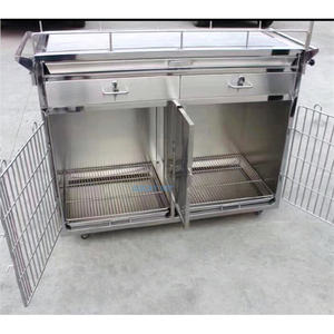 Meja perawatan hewan peliharaan ET-32 osilat dengan kandang klinik hewan dan Diagnosis hewan baja tahan karat - Product Image 5