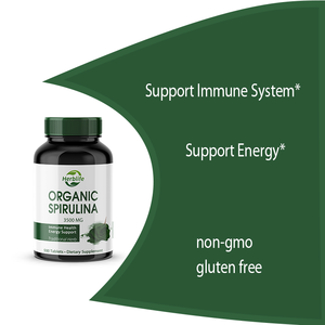 Comprimés de spiruline biologique à vente chaude OEM/ODM 3500 mg |   500 unités |   Soutien du système immunitaire, soutien énergétique, complément sans gluten - Product Image 3