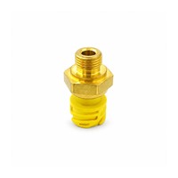 Sensor de presión de aceite de motor 4921493, cuerpo de latón, conector amarillo para reemplazo de motor Cummins M11 Volvo