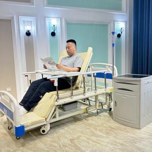 Camas de enfermería manuales de alta calidad, Camilla médica ICU para uso en hospitales domésticos, certificado ISO, hecho de Metal, plástico, acero, madera ABS - Product Image 2