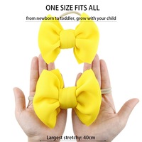 Wholesale Cheap Korea Solid Color Cute Kids Baby Girls Flower Sunglass and Big Bow Newborn Toddler Pink Headband Set