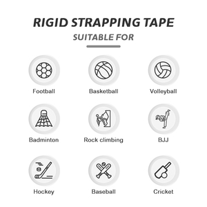 Cinta Adhesiva Resistente y Duradera <span class=keywords><strong>de</strong></span> Alta Resistencia para Prevenir Ampollas, Cinta Rígida <span class=keywords><strong>de</strong></span> Óxido <span class=keywords><strong>de</strong></span> Zinc para Caminar, Correr, Senderismo y Escalada - Product Image 5