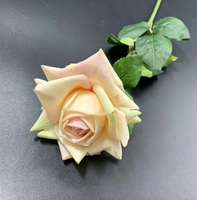 Rose artificielle en latex à toucher réel, tige unique, 77 cm, multicolore, personnalisable, accessoires floraux de mariage, décoration de centre de table, livraison gratuite