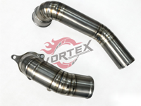 Vortex Titanium 1.2mm Tebal Downpipe Mewah Universal Knalpot M340i M440i M240i B58 G20 G22 G28 G42 2019-2025 Katup OEM Halus