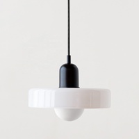 Lampe suspendue de style Bauhaus vintage, design nordique, en verre, pour table à manger, maison d'hôtes