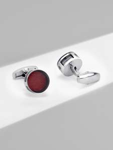 <span class=keywords><strong>Gemelos</strong></span> Redondos de Aleación de Zinc Color Rojo Oscuro para Hombre, Accesorios de Moda, Joyería para Traje y <span class=keywords><strong>Camisa</strong></span>, Venta al Por Mayor Daili - Product Image 3