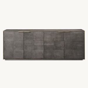 Sassanid-aparador de 4 puertas para sala de estar, diseño francés Art Deco, conjunto de lujo americano, Panel Shagreen - Product Image 3