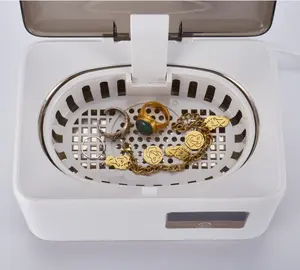 Logotipo personalizado Monedas Limpieza de plata Un clic Limpiadores ultrasónicos <span class=keywords><strong>para</strong></span> el hogar Pequeño baño ultrasónico Joyas Gafas <span class=keywords><strong>Limpiador</strong></span> de <span class=keywords><strong>lentes</strong></span> - Product Image 4