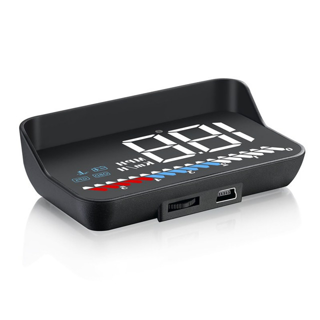 Bluetooth Car HUD Head-Up LED Display with GPS Universal OBD Speedometer Water Temperature HD Floating Projector
