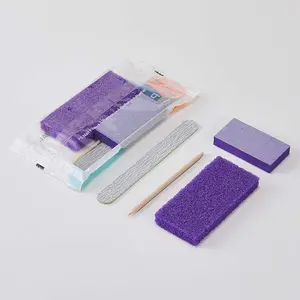 Professional nail beauty salon mini disposable nail kit pedicure pumice kit