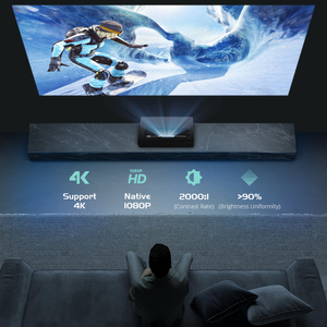 Proyector LED de Alcance Ultracorto Hotack D068, Smart HD, 6500 Lúmenes, Altavoces Integrados, Android 11, Portátil, para el Hogar - Product Image 5