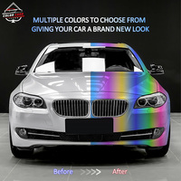 Film de protection de peinture TPU PPF TPU Han Jade Blanc Changement de couleur Auto-guérison Haute Flexible 1.52x15m Corps Enveloppe complète de voiture