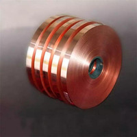 Peau de feuille de cuivre rouge T2, bande de cuivre ultra-mince conductrice de mise à la terre, joint en cuivre rouge 0.05-3mm
