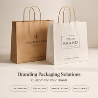 Sacs en papier kraft de qualité supérieure, écologiques, recyclables, emballages personnalisés pour les marques de détail, sacs de shopping pour boutiques avec logo