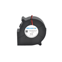 WELLSUNFAN WD07525 Ball/Sleeve Bearing DC 75*25 Bladeless Blower Fan CPU Cooling Plastic Aluminum Battery Powered 49.9DBA OEM