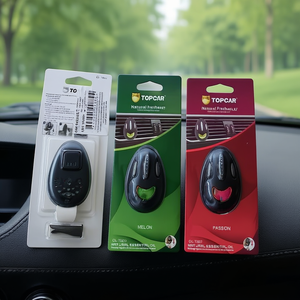 Diffuseur de parfum pour voiture Topcar, huile essentielle naturelle, senteurs Melon, Passion, Chêne, pour grille d'aération - Product Image 3