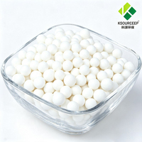 Alumina Aktif Adsorben Butiran Bulat Putih CAS 1344-28-1 untuk Pengeringan Gas, Dehidrasi Udara Terkompresi, dan Defluoridasi Air
