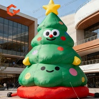 Vente directe d'usine, arbre de Noël gonflable publicitaire, modèle personnalisé, décoration gonflable, ballon arbre de Noël