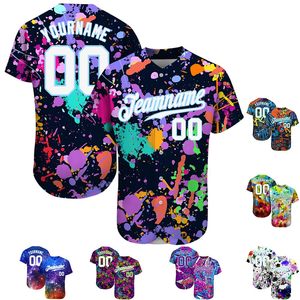 Maillots de chemises de baseball à col en V personnalisés Maillot de baseball personnalisé Sublimation de votre numéro de logo Vêtements de sport Uniforme en maille de baseball - Product Image 1