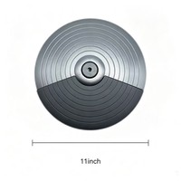 11-inch Double-zone Semi-enclosed Rubber Electronic Drum Cymbals Are Compatible with Various Brands.