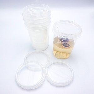 32oz 16oz Injection Plastic PP Food Storage Tub With Screw Lid