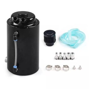 Universal 2L Engine Oil Catch <b>Can</b> Aluminum Dual Purpose <b>Air</b> Filter For Car Modification Retrofit Upgrade - Product Image 1