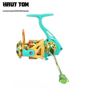 Carrete de Pesca Giratorio para Mano Izquierda, Color Negro, para Pesca en Mar y Balsa, Compatible con Señuelos, Sin Relación de Engranajes, Venta al por Mayor - Product Image 4