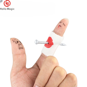 Piercing de <span class=keywords><strong>dedo</strong></span> broma acero uñas magia divertido miedo Tricky Street Stage Party Show juguete adultos niños - Product Image 2