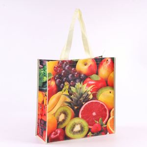 Custom <b>Reusable</b> Grocery Shopping Tote <b>Bag</b> Laminated Non Woven Shopping <b>Bag</b> for Gifts Wrapping Holiday Party Supplies - Product Image 1