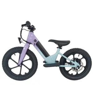 电动儿童平衡车儿童自行车16英寸盘式制动器铝合金训练自行车5-12岁