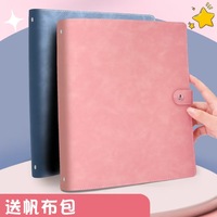 Porte-documents A4 en PU à feuilles mobiles avec boucle magnétique, classeur de bureau professionnel, logo personnalisé, vente en gros promotionnelle
