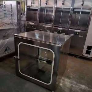 Ventanas de Transferencia de Doble Puerta con Cierre Interbloqueado de Aleación de Aluminio y Acero Inoxidable, Insonorizadas y Esterilizadas, con Vidrio Templado para Alimentos - Product Image 2