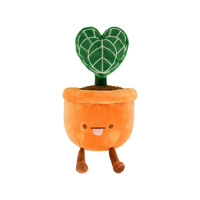 Décoration personnalisée pour la maison : Adorable poupée en peluche en forme de plante, jouet de simulation pour la décoration de boutique de plantes en pot