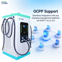 Stasiun Pengisian Daya Kendaraan Listrik DC (DC EV Charging Station) 240kW 480kW CCS1 CCS2 GBT CHAdeMO Empat Gun, Terpasang di Lantai, Pengisian Cepat