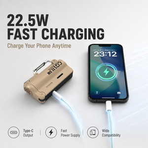 Chargeur de batterie 21700 interchangeable, batterie externe tactique robuste EDC, boîtier de batterie externe, approvisionnement en gros - Product Image 4