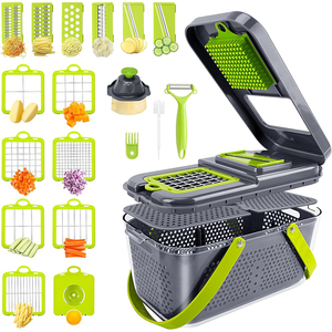 <strong>Amz</strong> <strong>Kitchen</strong> 22 in 1 Manual Vegetable Chopper Slicer Fruit Cocina Onion Cutter Vegetable Cutter Gadgets Cuisine Chopper - Product Image 1