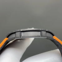Montre mécanique de luxe pour homme, ultra-fine 7,8 mm, en fibre de carbone noire personnalisée, 67-02, automatique, Noël