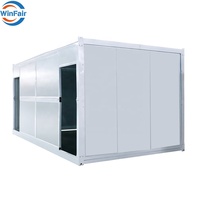 Maison modulaire portable de luxe WinFair à 2 chambres, maisons préfabriquées Paraguay, petite maison conteneur pliable préfabriquée 20 pieds