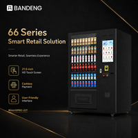 BANDENG 6610Pro 22T - Expendedora de Bebidas y Snacks con Rango de Refrigeración de 4°C a 25°C, con Capacidad para 324 a 702 Artículos en 54 SKU