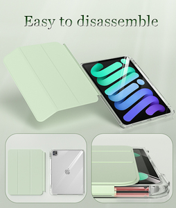 เคสอะคริลิคแบบถอดได้แบบเลื่อนได้มาใหม่พร้อมที่ใส่ดินสอที่เหมาะสมสำหรับ <span class=keywords><strong>iPad</strong></span> <span class=keywords><strong>Pro</strong></span> 11 10th <span class=keywords><strong>10.9</strong></span>นิ้ว - Product Image 2