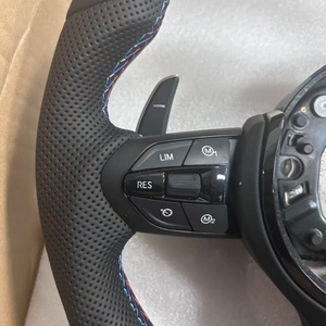 Volante de Coche de Cuero Completo con Base Plana para <span class=keywords><strong>BMW</strong></span> F30 F10 F21 F22 F15 F16 F45 F32 X1 X2 X3 X4 E70 E90, Modelo Plug and Play - Product Image 4
