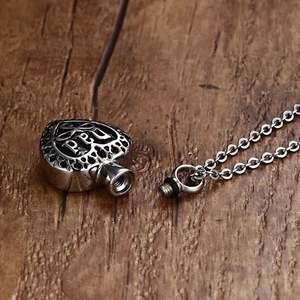 Collana Vintage Remation cuore urna cenere gioielli per donna uomo ricordo ciondolo Memorial medaglione portacenere - Product Image 2