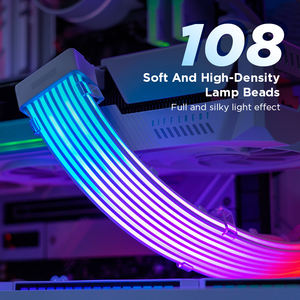 Asiahorse <b>Computer</b> Case Luminous Line Graphics Card 8pin ARGB Light Strip <b>Motherboard</b> 24pin RGB Cable Rgb Extension Cable - Product Image 3