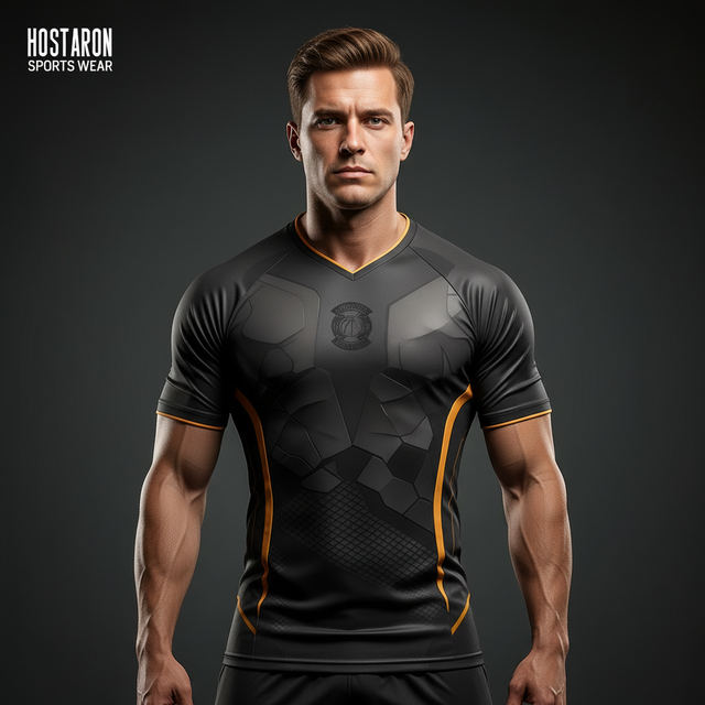 HOSTARON Soccer Jersey Sets Sublimation Soccer Wear Design Club Team Name Football Uniform Kit Quick Dry Men Soccer Jersey