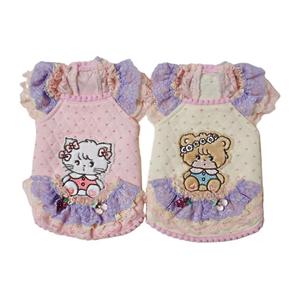 Ilustración de estilo japonés clásico, ropa de perro suave curativa, falda de encaje bonita de algodón de invierno 100% para mascotas, gatos, perros - Product Image 5