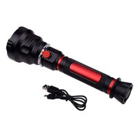 Nouvelle lampe torche LED T40 super lumineuse de 3000 lumens, résistante à l'eau, rechargeable par USB