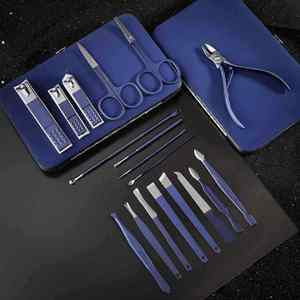 Manicure Pedicure Clippers Fingernail Clipper Set Ingrown Toenail Scissor Trimmer Kit 18 Pieces Women and Men - Product Image 1