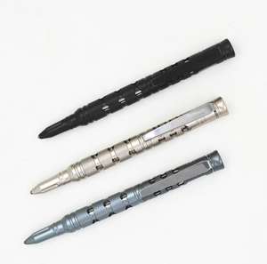 Bolígrafo 4 en 1 negro, profesional, promocional, metálico, herramienta para exteriores con logotipo personalizado - Product Image 2