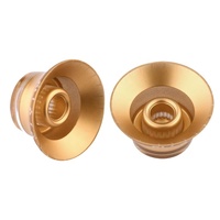 Bouton de commande rotatif de cloche de chapeau haut de forme d'or d'arbre de 6mm compatible avec la guitare électrique de Gibson Les Paul